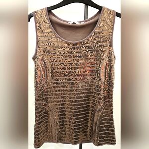 2/28$ - Reitmans Sequin Embellished Sleeveless Top